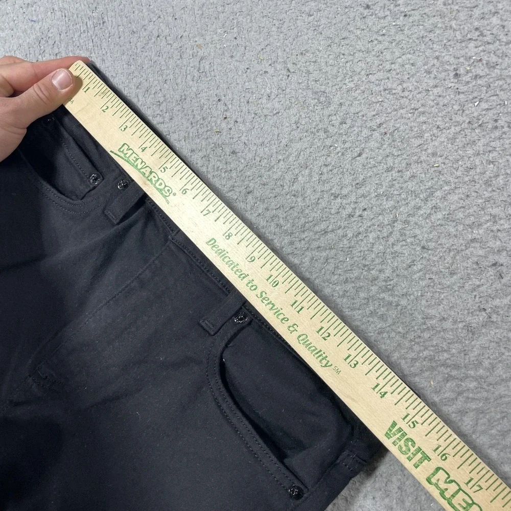 Pistola‎ Jeans Womens 29 Black Wash Mid Rise Slim Flare Stretch Denim 29x27.5